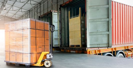 freight logistics shipping out pallets