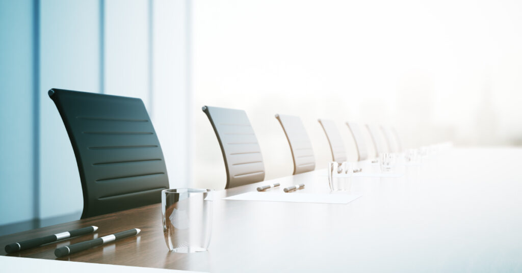 image of an empty boardroom