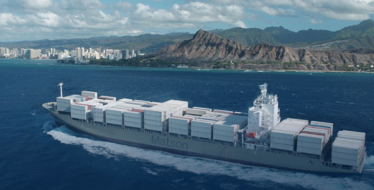 Matson ship off coast of Hawaii