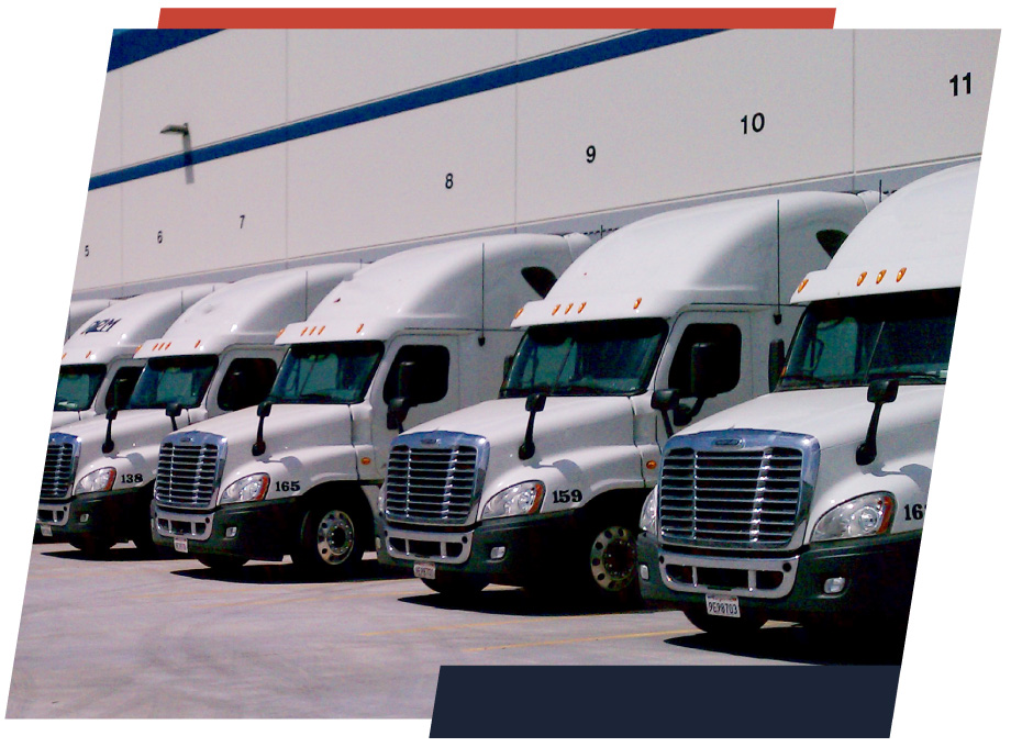 Trucks at a loading dock