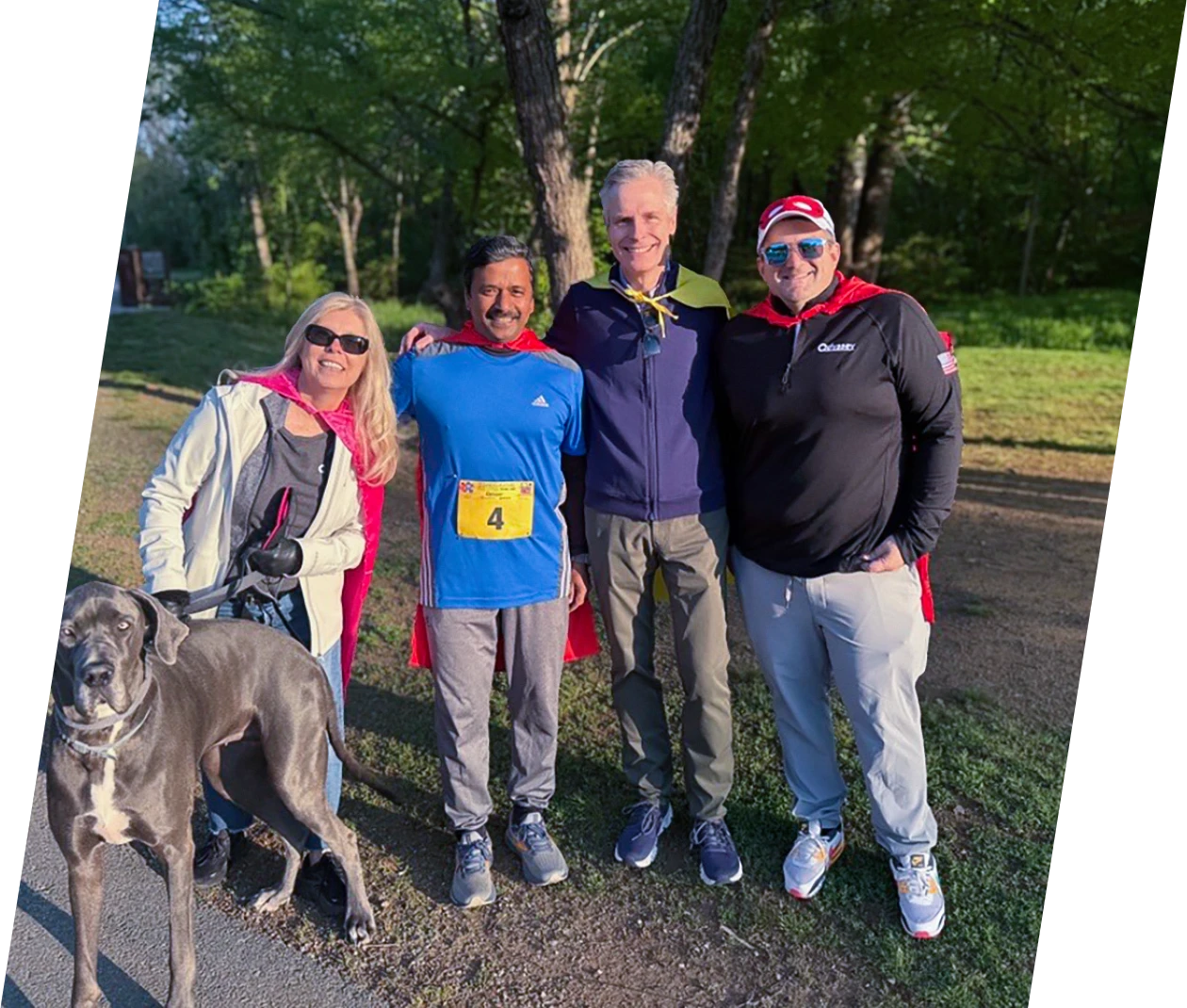 odyssey teammates at charity 5k